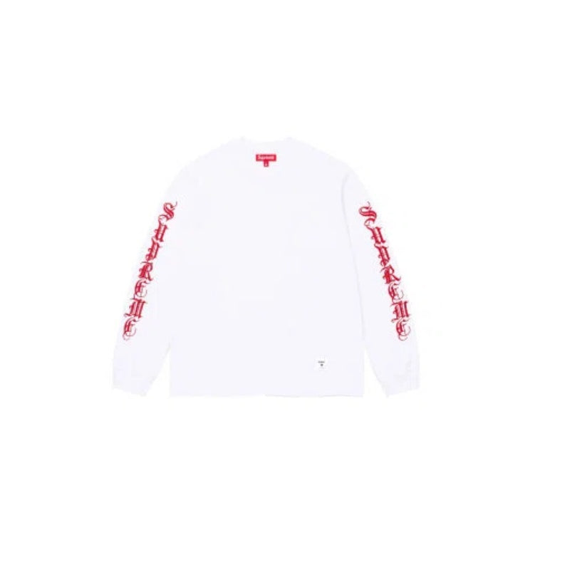 Supreme シュプリーム オールドイングリッシュ ロングスリーブトップ サンスクリット刺繍