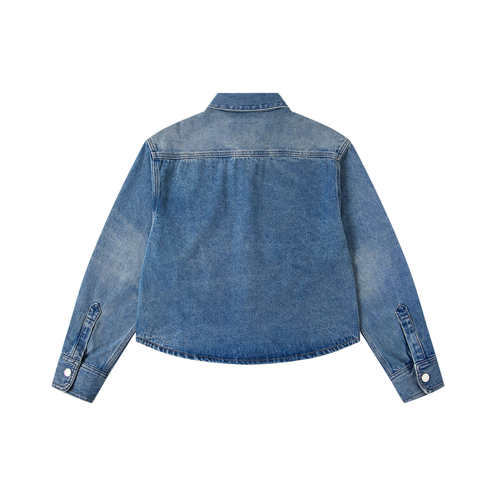 AMI Paris アミ パリス ショートニットハートデニムジャケット