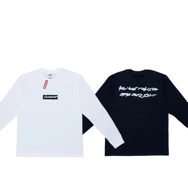 Supreme x Futura SS24 WEEK1 レターロゴプリント クルーネック カジュアルTシャツ ユニセックス