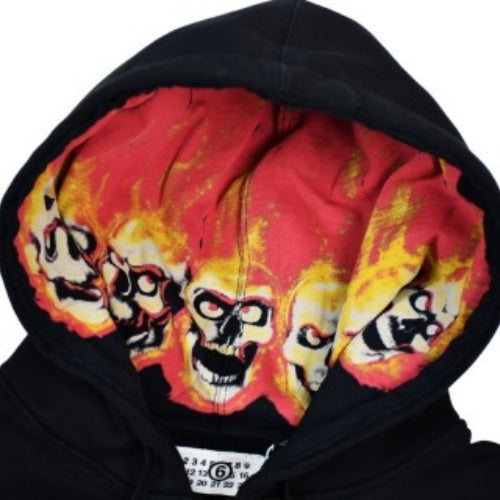 SUPREME シュプリーム 24ss MM6 マルジェラ ジョイント スカル ゴーストファイア デストラクション ジッパー パーカー
