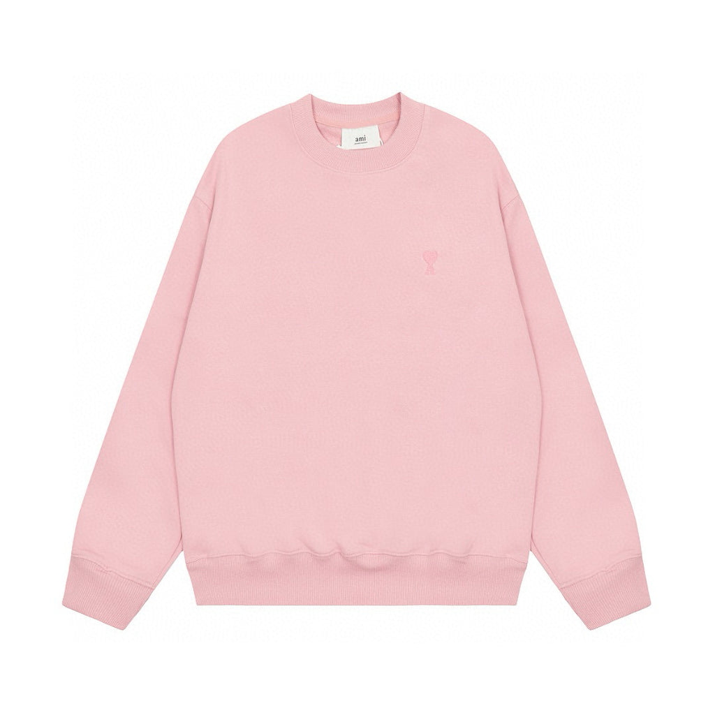 AMI PARIS ハート ロゴ コットン 刺繍 長袖 Tシャツ★人気★