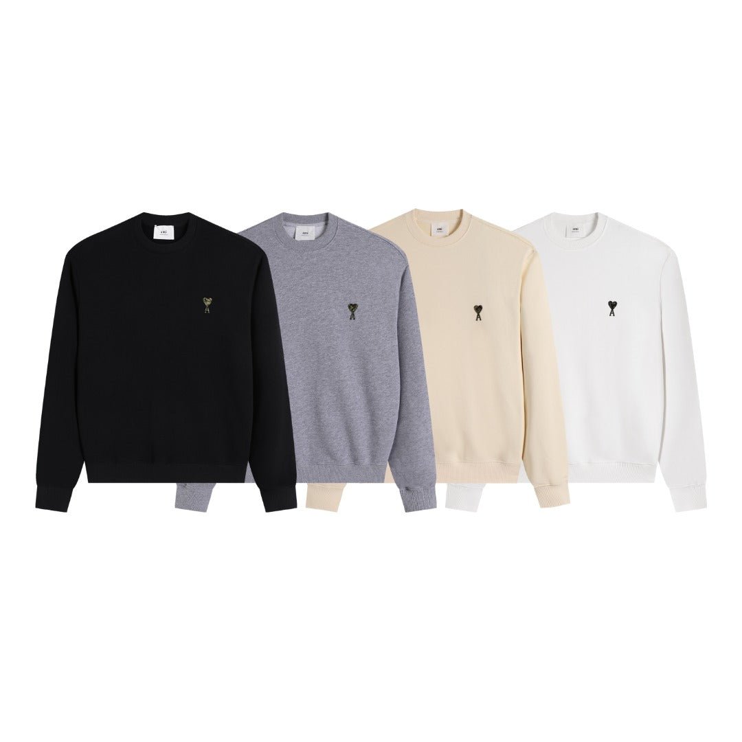 AMI PARIS ハート ロゴ コットン  長袖 Tシャツ★人気★