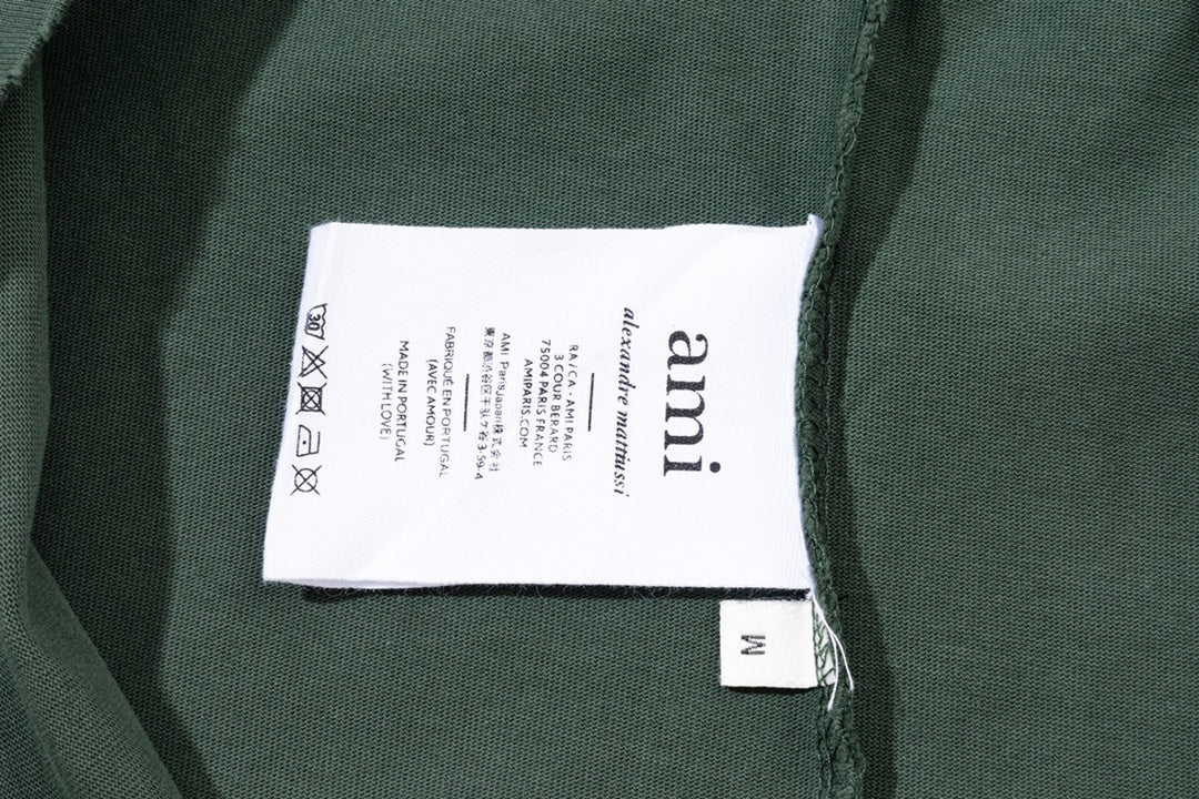 AMI PARIS ハート ロゴ コットン  長袖 Tシャツ★人気★