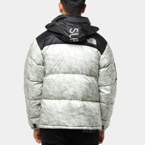 THE NORTH FACEシュプリームX ノースフェイスペーパープリント ヌプシージャケット FW19 Supreme The North Face Paper Print Nuptse Jacket