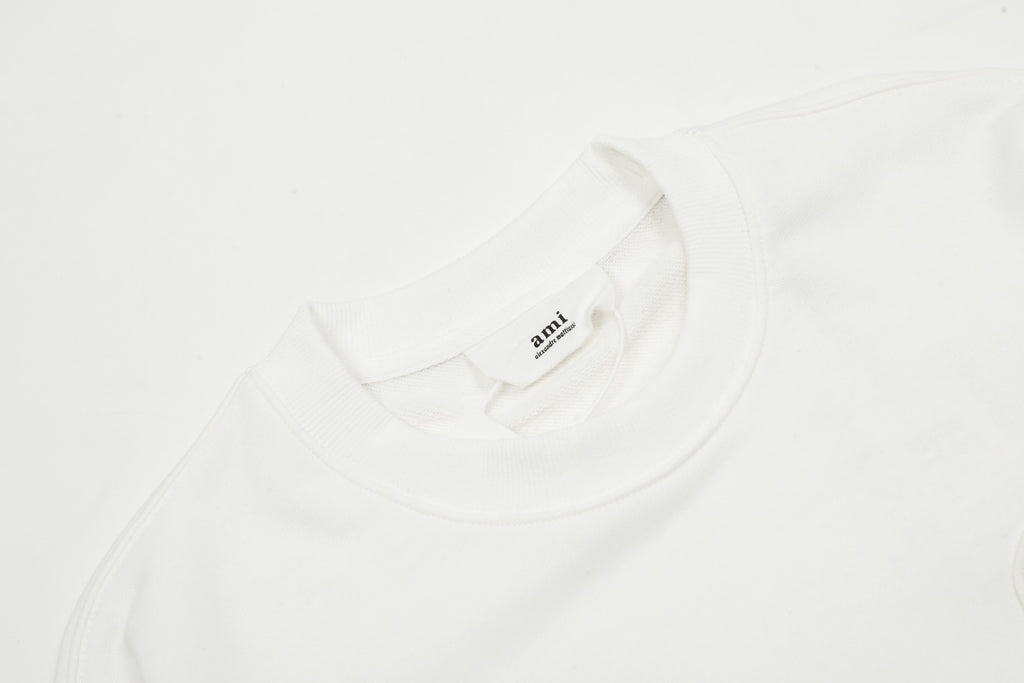 AMI PARIS ハート ロゴ コットン 刺繍 長袖 Tシャツ★人気★