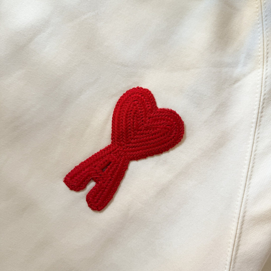 AMI PARIS アミ パリス ハート ロゴ コットン 刺繍 長袖 Tシャツ★人気★