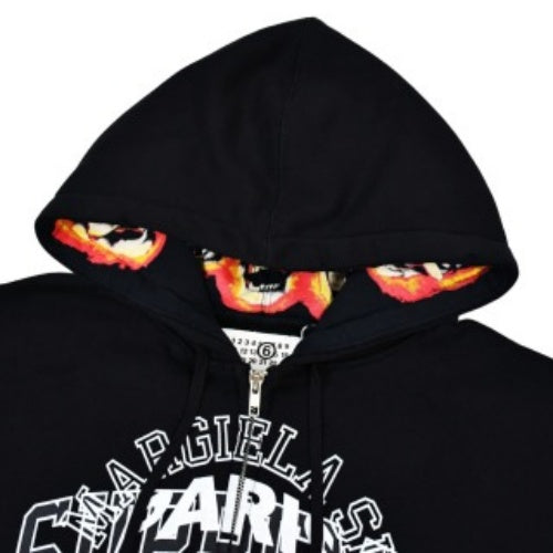 SUPREME シュプリーム 24ss MM6 マルジェラ ジョイント スカル ゴーストファイア デストラクション ジッパー パーカー