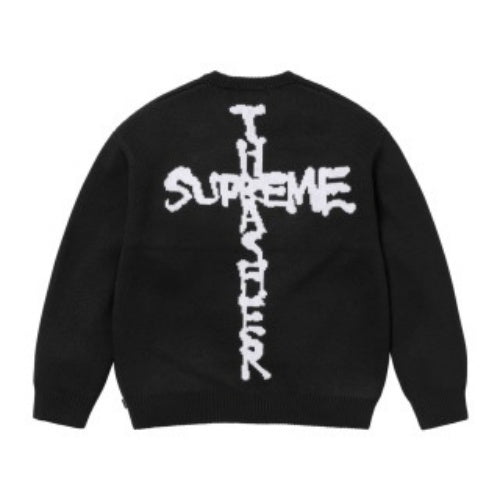 SUPREME FW24 フレイムジョイントレターロゴセーター