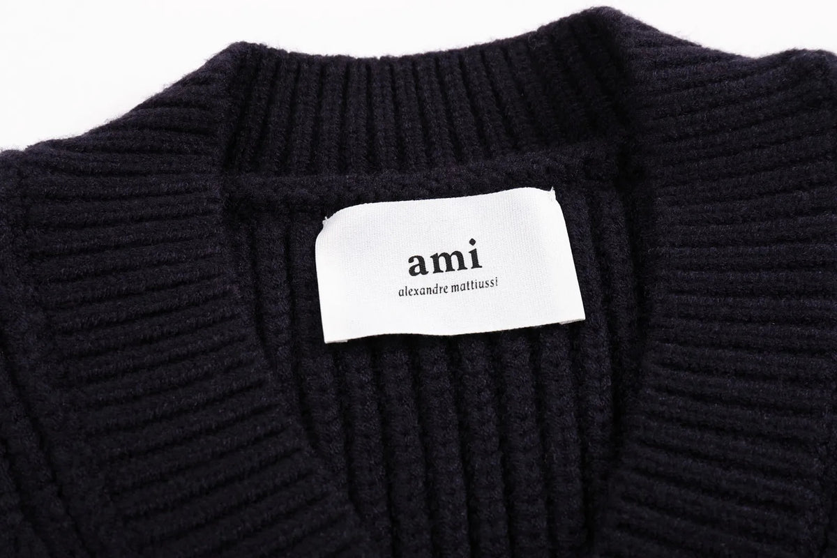 AMI PARIS（アミ パリス） オーバーサイズニットベスト 男女兼用