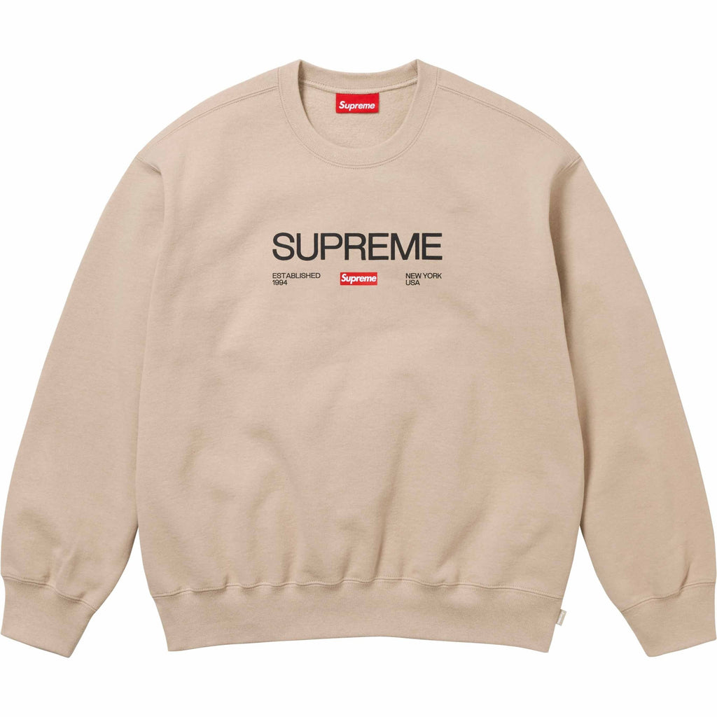 Supreme エスタブリッシュド クルーネックスウェット