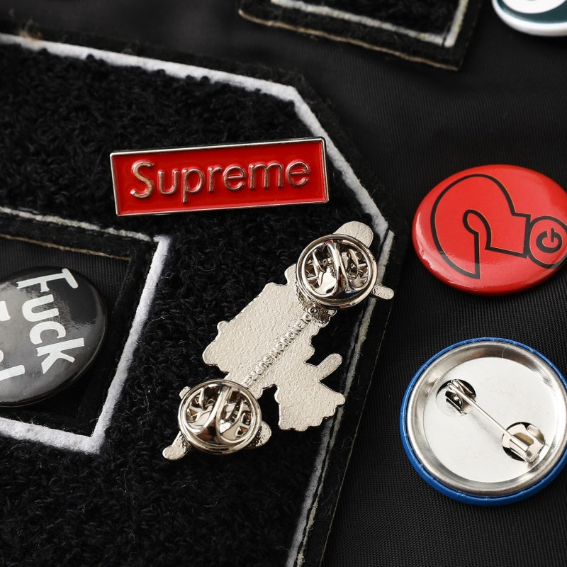 Supreme x 藤原ヒロシのGOODENOUGHコラボレーション SS25 WEEK15 アップリケロゴとジッパー開閉のリバーシブルMA-1長袖ジャケット ユニセックス