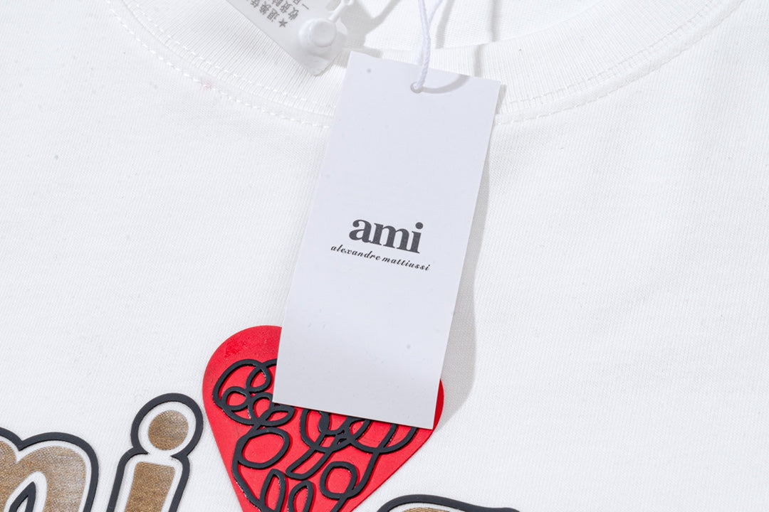 AMI PARIS ハート ロゴ コットン  長袖 Tシャツ★人気★