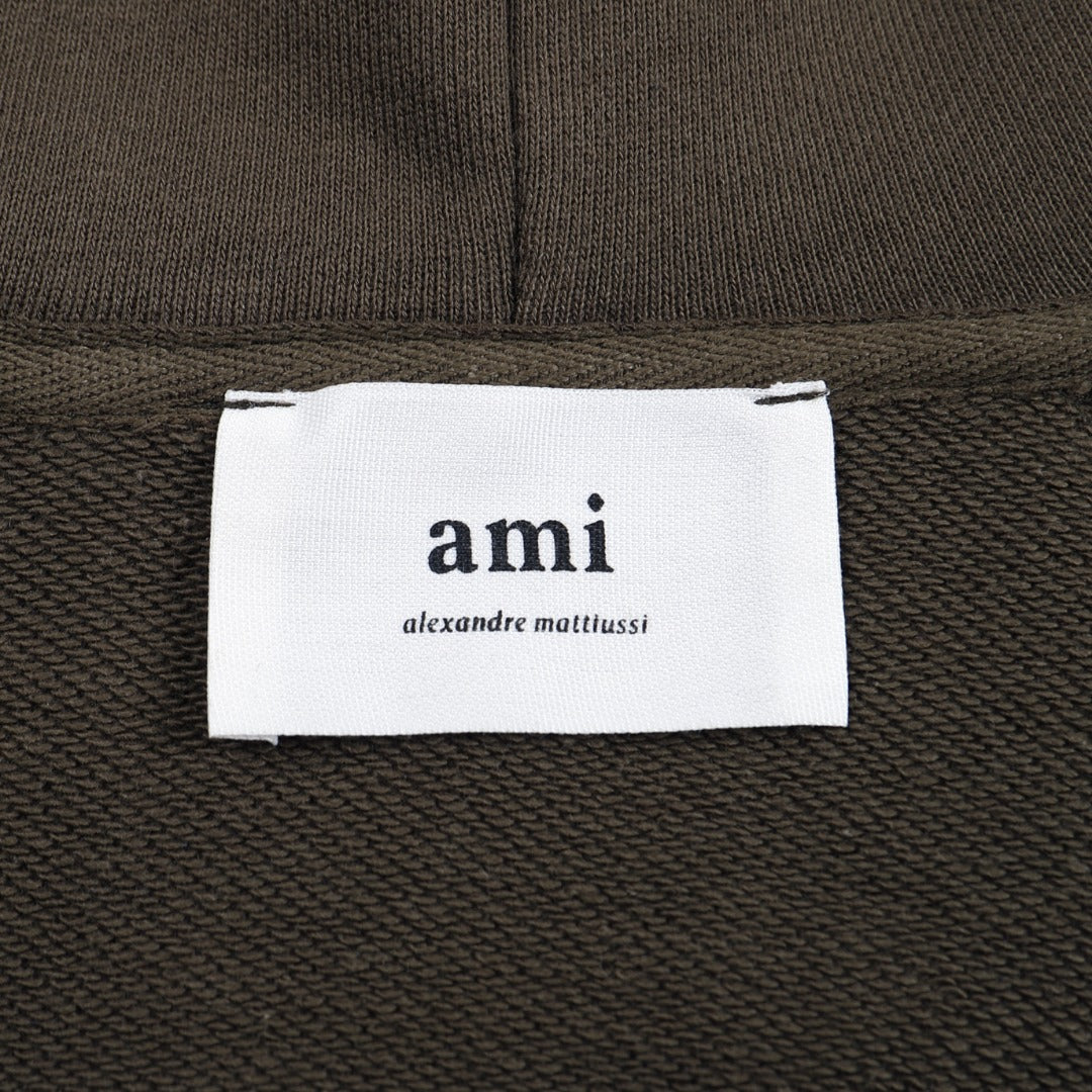 AMI PARIS ハート ロゴ コットン  長袖 Tシャツ★人気★
