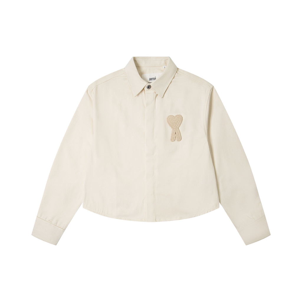 AMI Paris アミ パリス ショートニットハートデニムジャケット