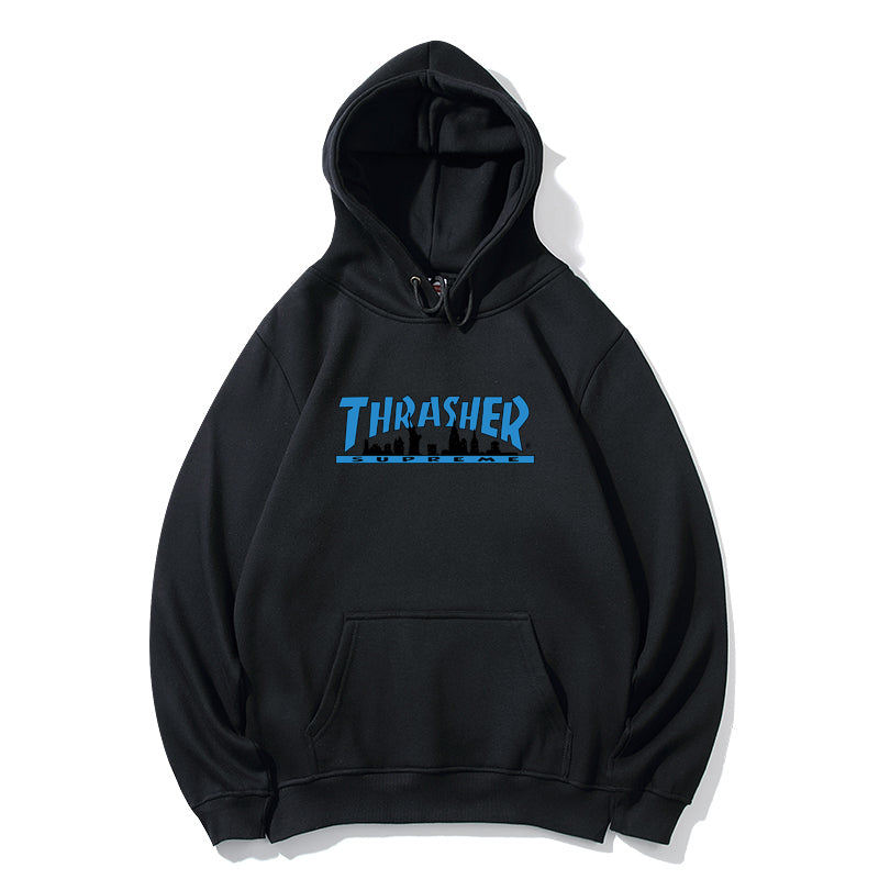 Supreme THRASHER ブルーロゴ スウェットパーカー