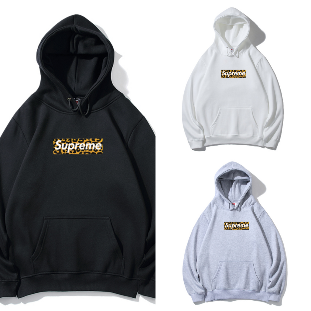 Supreme ゴールドカラーロゴ スウェットパーカー