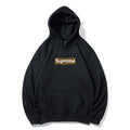 Supreme ゴールドカラーロゴ スウェットパーカー