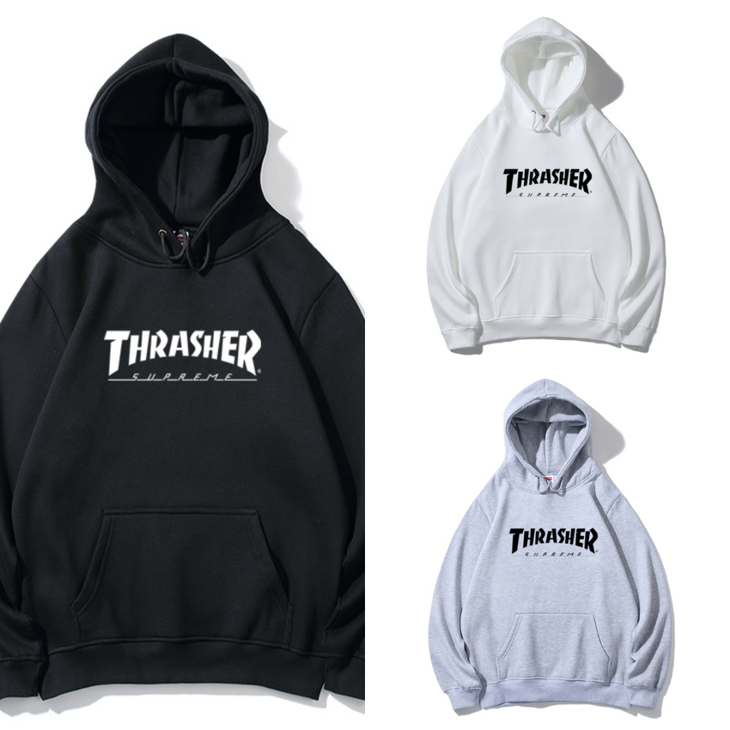 Supreme THRASHER ロゴプリントパーカー