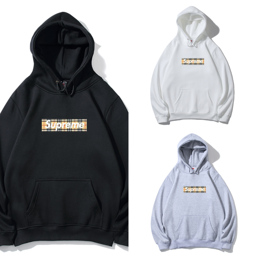 Supreme ゴールドカラー ボックスロゴ スウェットパーカー