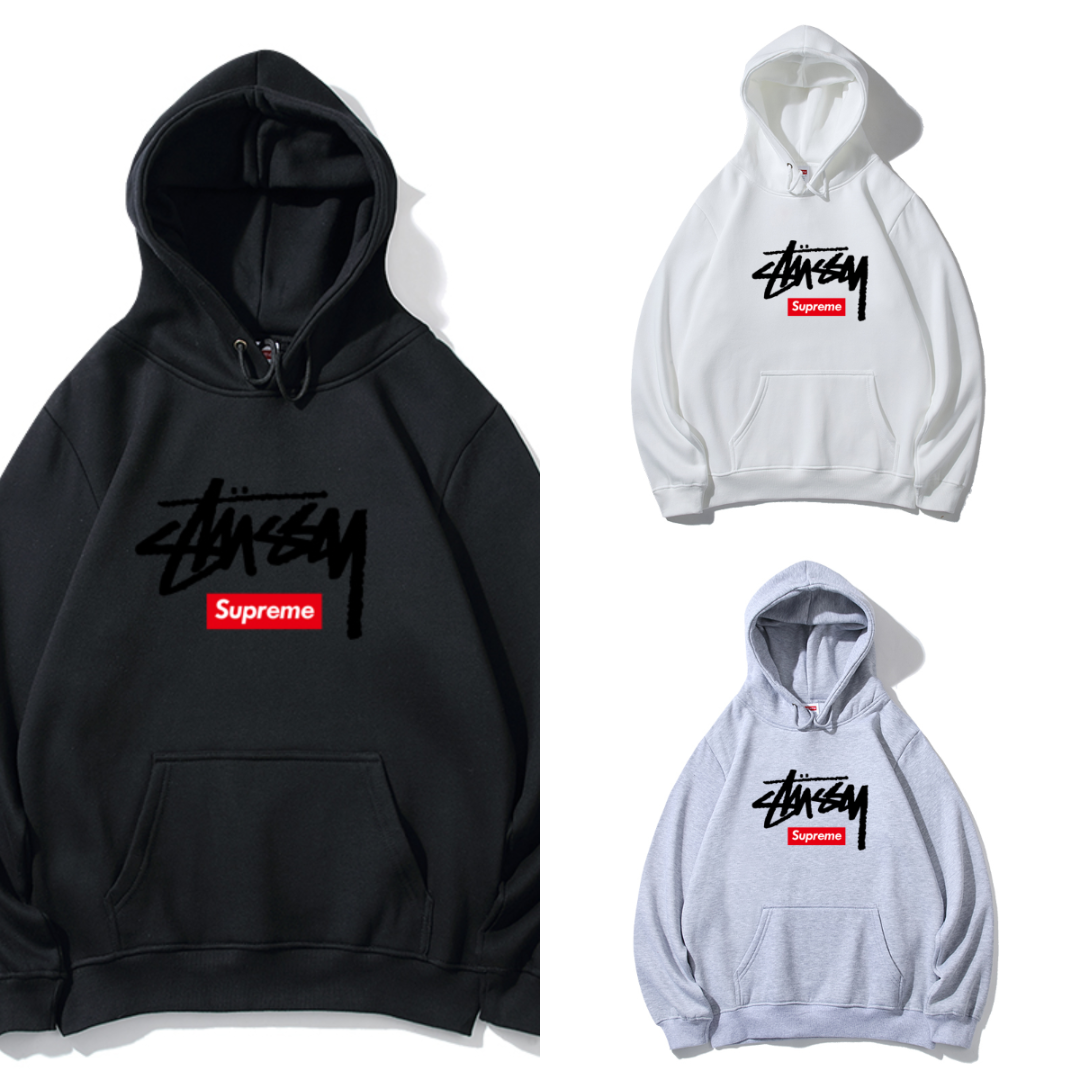 Supreme フロントダブルロゴ スウェットパーカー