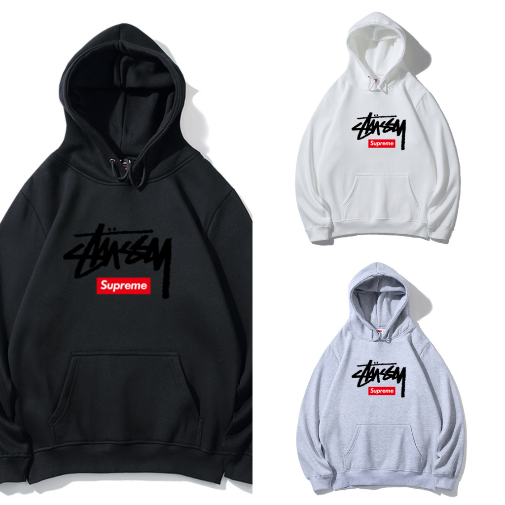 Supreme フロントダブルロゴ スウェットパーカー