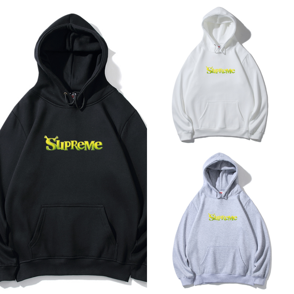 Supreme イエローレタリングロゴ スウェットパーカー