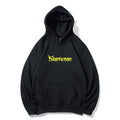 Supreme イエローレタリングロゴ スウェットパーカー