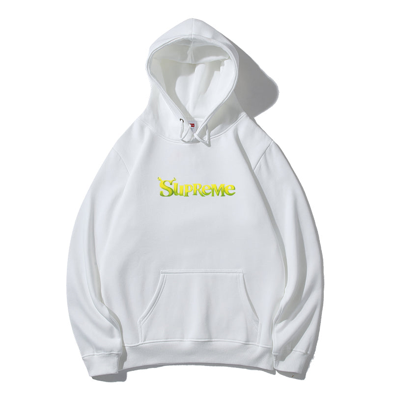 Supreme イエローレタリングロゴ スウェットパーカー