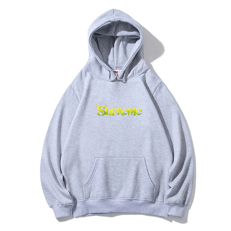 Supreme イエローレタリングロゴ スウェットパーカー