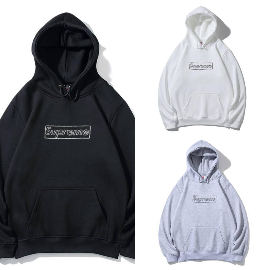 Supreme アウトライン ボックスロゴ スウェットパーカー