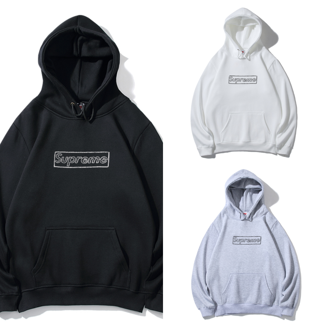 Supreme アウトライン ボックスロゴ スウェットパーカー