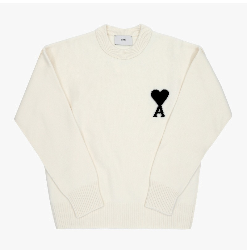 AMI PARIS De Coeur Crew Neck Sweater ハートロゴ ニット セーター
