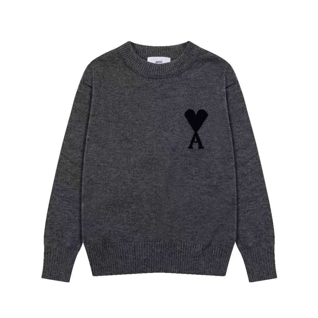 AMI PARIS De Coeur Crew Neck Sweater ハートロゴ ニット セーター